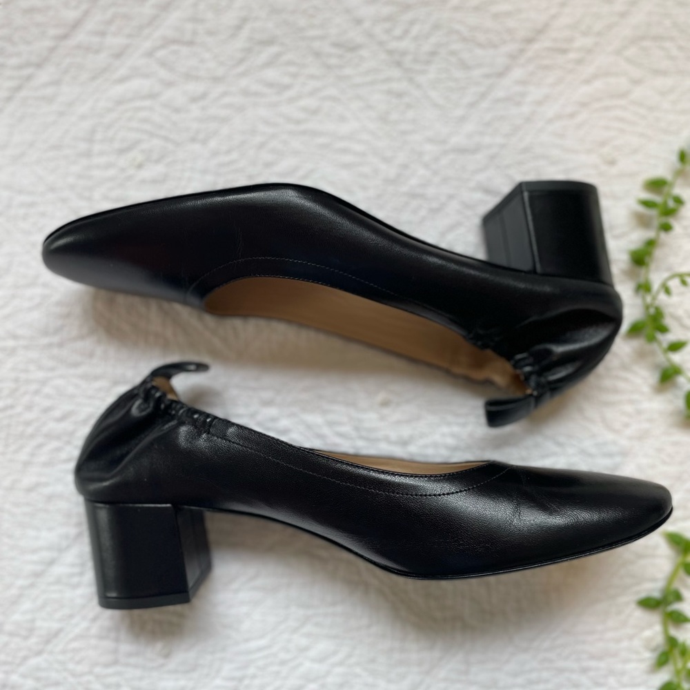 Everlane The Italian Leather Day Heel, Black, Sz 11